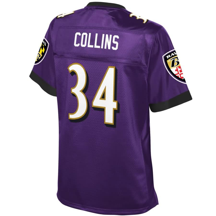 Alex Collins Baltimore Ravens NFL Pro Line Womens Team Color Player Jersey – Purple