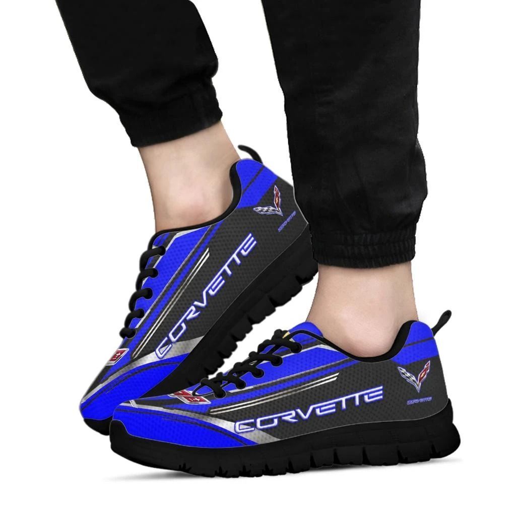 3D Printed Chevrolet Corvette- BDA Sneakers Ver1 For Men & Women (Blue ...