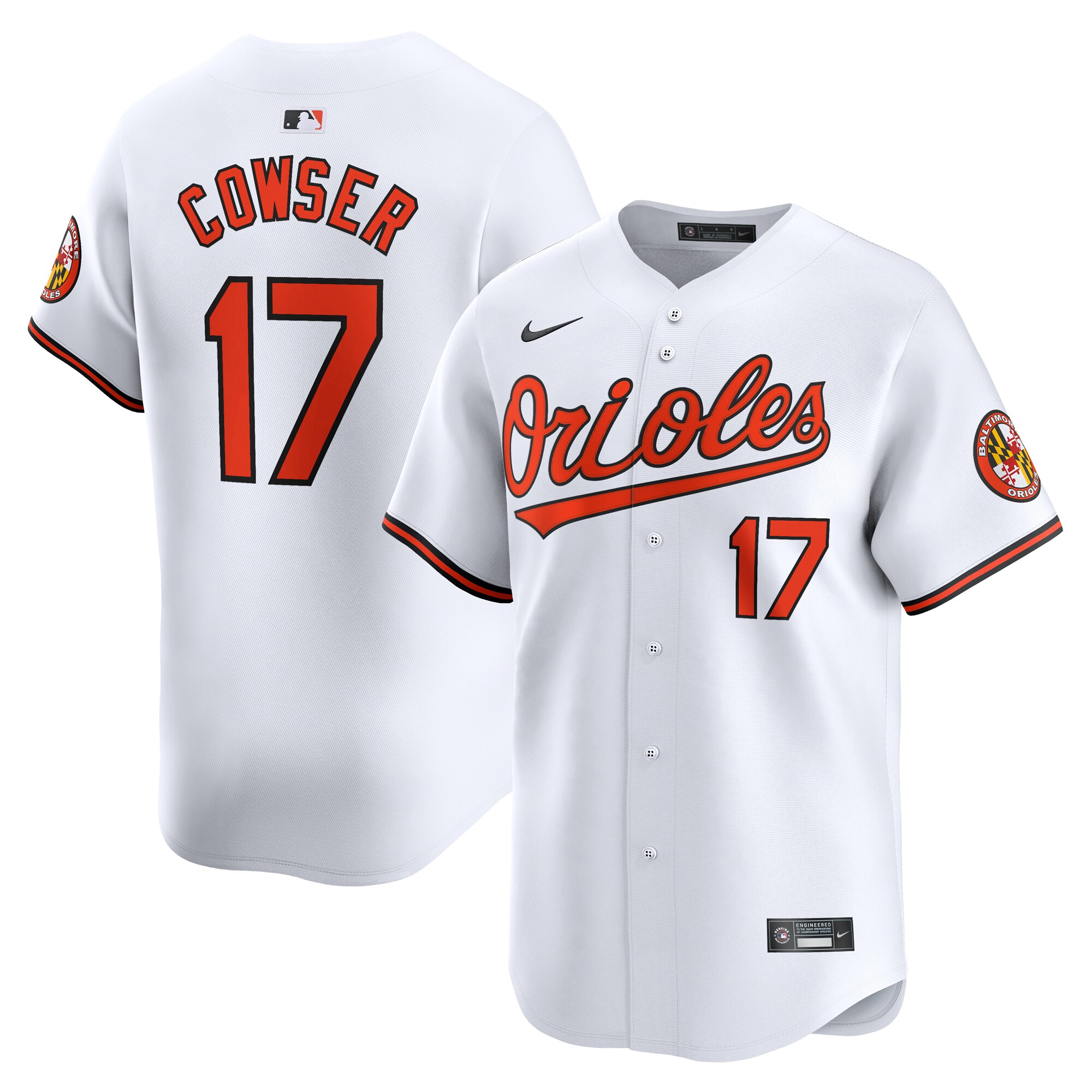 Colton Cowser Baltimore Orioles Home Limited Player Jersey – White