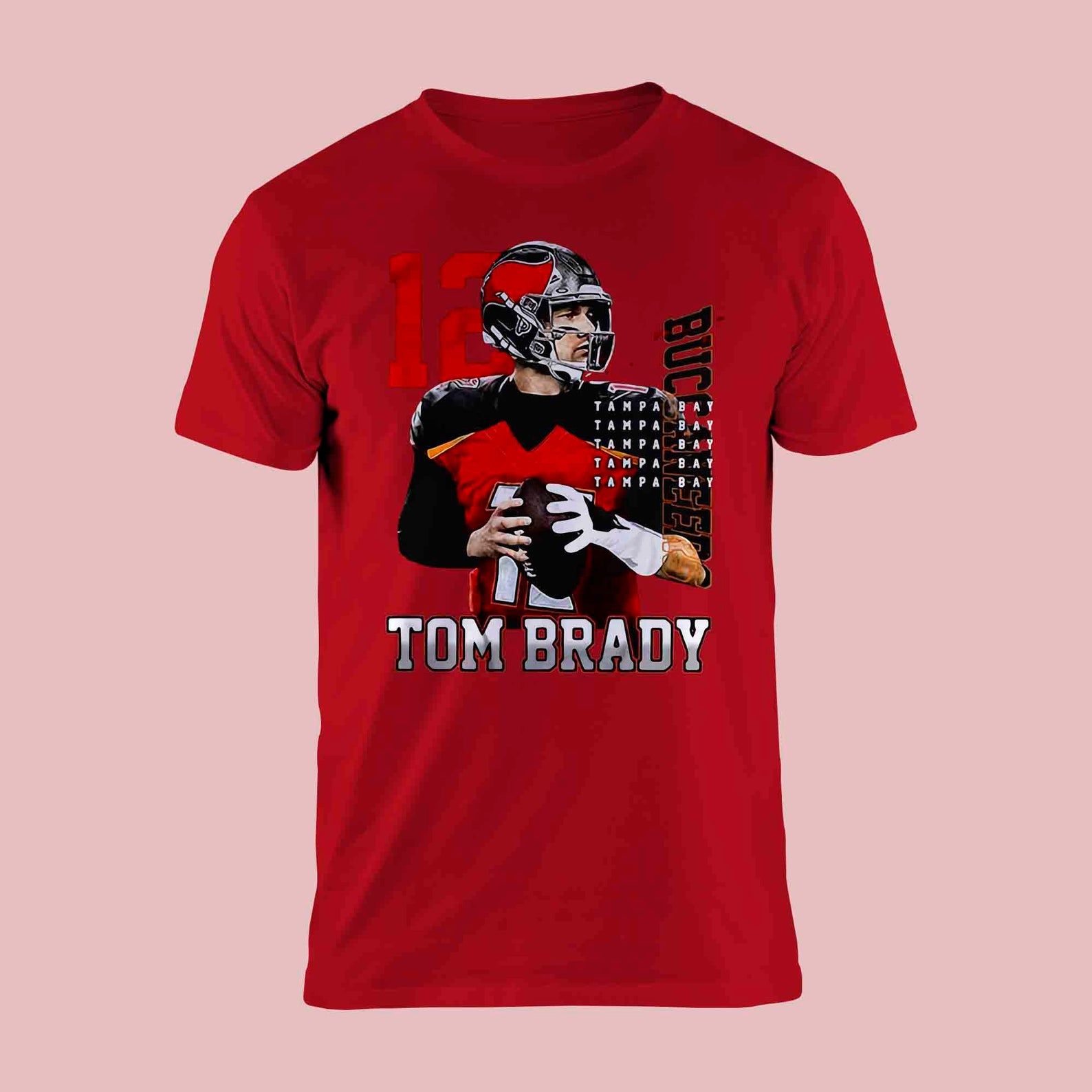 12 Tom Brady Tampa Bay Buccaneers T-shirt S-5 2021 Buccaneers Football Shirt Buccaneers Gifts Tampa Bay Buccaneers Gifts Fan