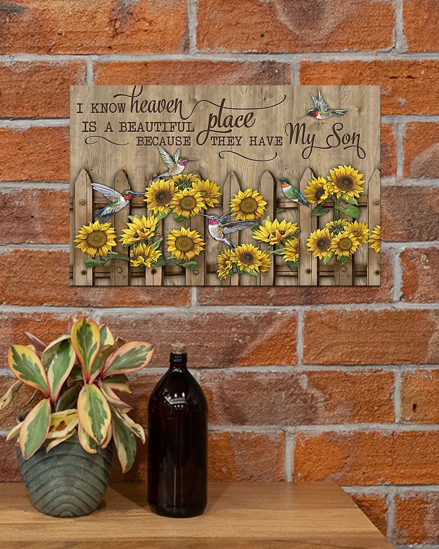 Memorial Gift To Heaven – My Son Horizontal Canvas And Poster | Wall Decor Visual Art