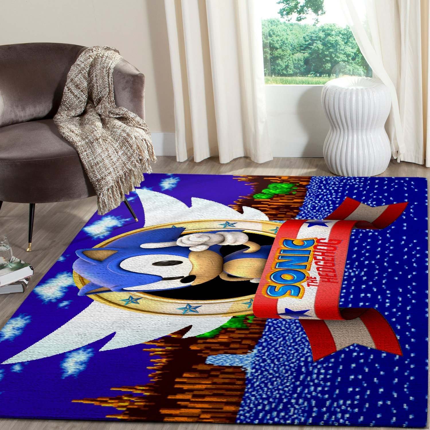 Sonic The Hedgehog Area Rug Gaming Floor Fp46923 Rug Carpet Area Rug For Living Room Bedroom Rug Home Decor