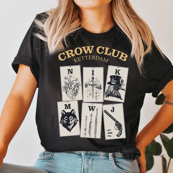 Six Of Crows Shirt, No Mourners Merch, Ketterdam Crow Club Tshirt