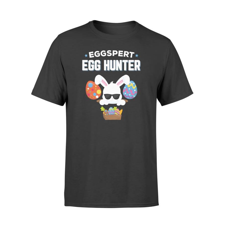 Eggspert Egg Hunter Easter Boys Girls Cool Bunny T Shirt