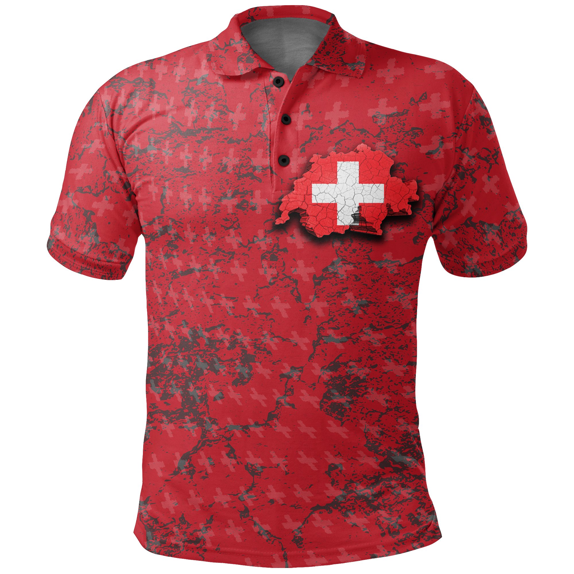 (Custom) Switzerland Landscape Polo Shirt – BN09