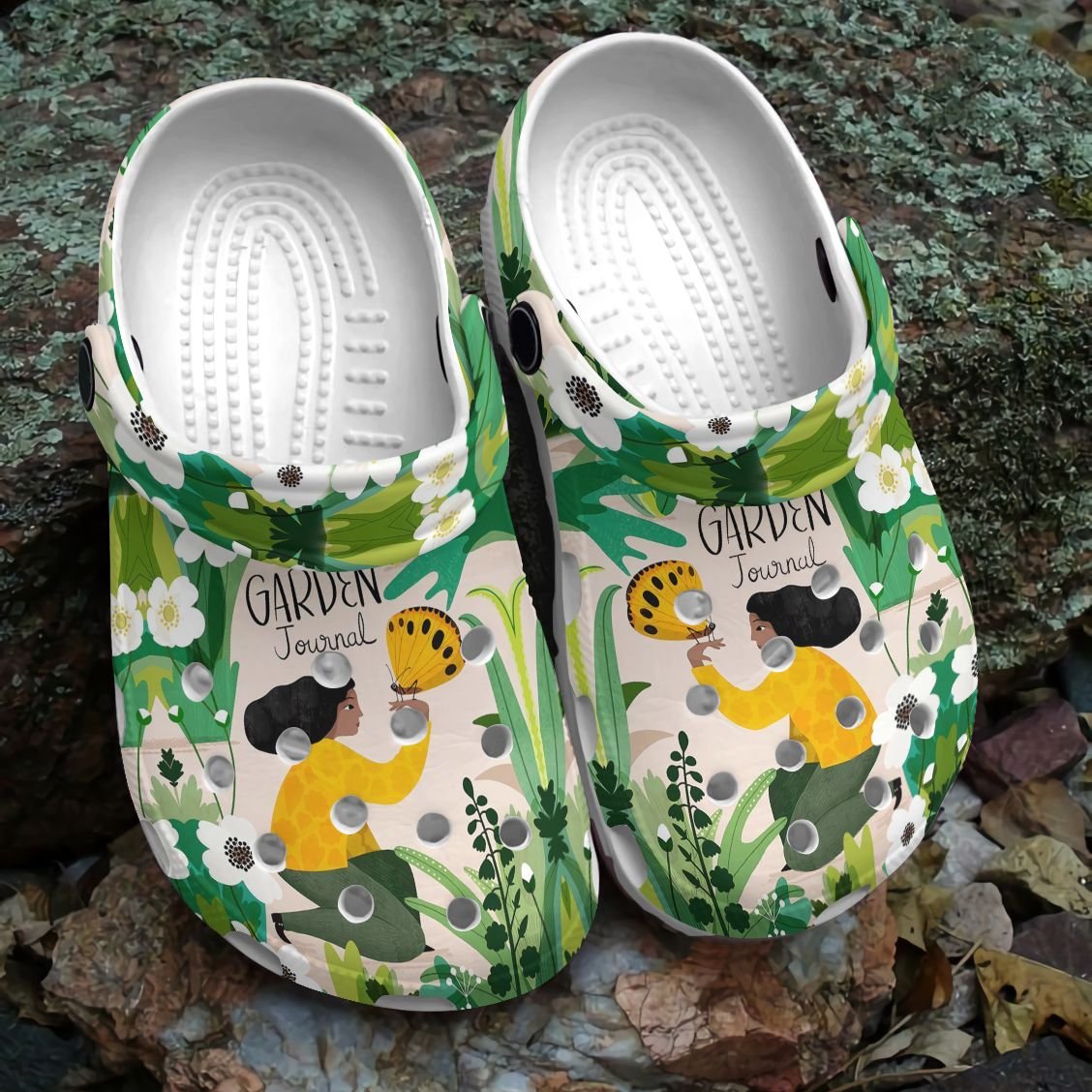 Garden Personalized Clog, Custom Name, Text, Color, Number Fashion Style For Women, Men, Kid, Print 3D Garden Journal