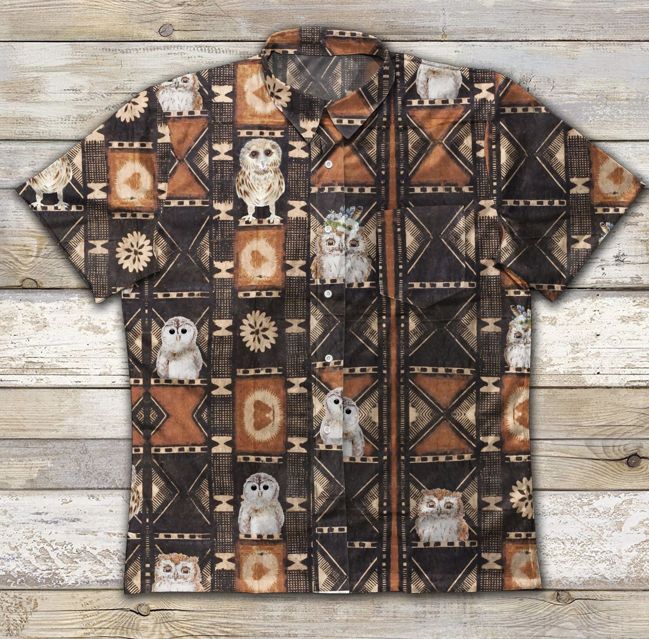 Beach Shirt Owl Vintage Hawaii Hawaii For Men Women Ha88975