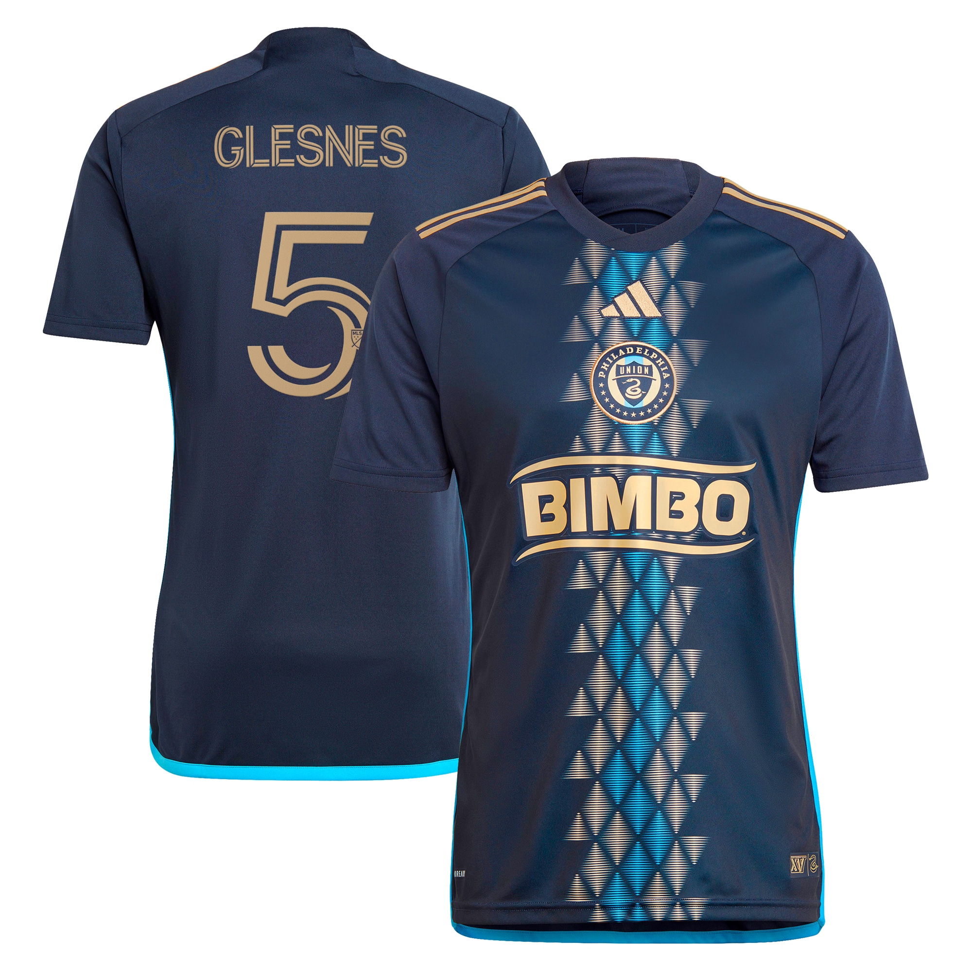 Jakob Glesnes Philadelphia Union 2024 The XV Kit Replica Player Jersey  Navy