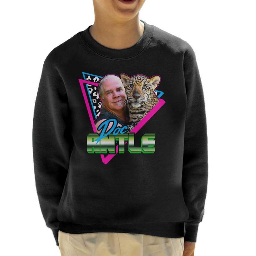 Doc Antle 80s Retro Tiger King Kid’s Sweatshirt