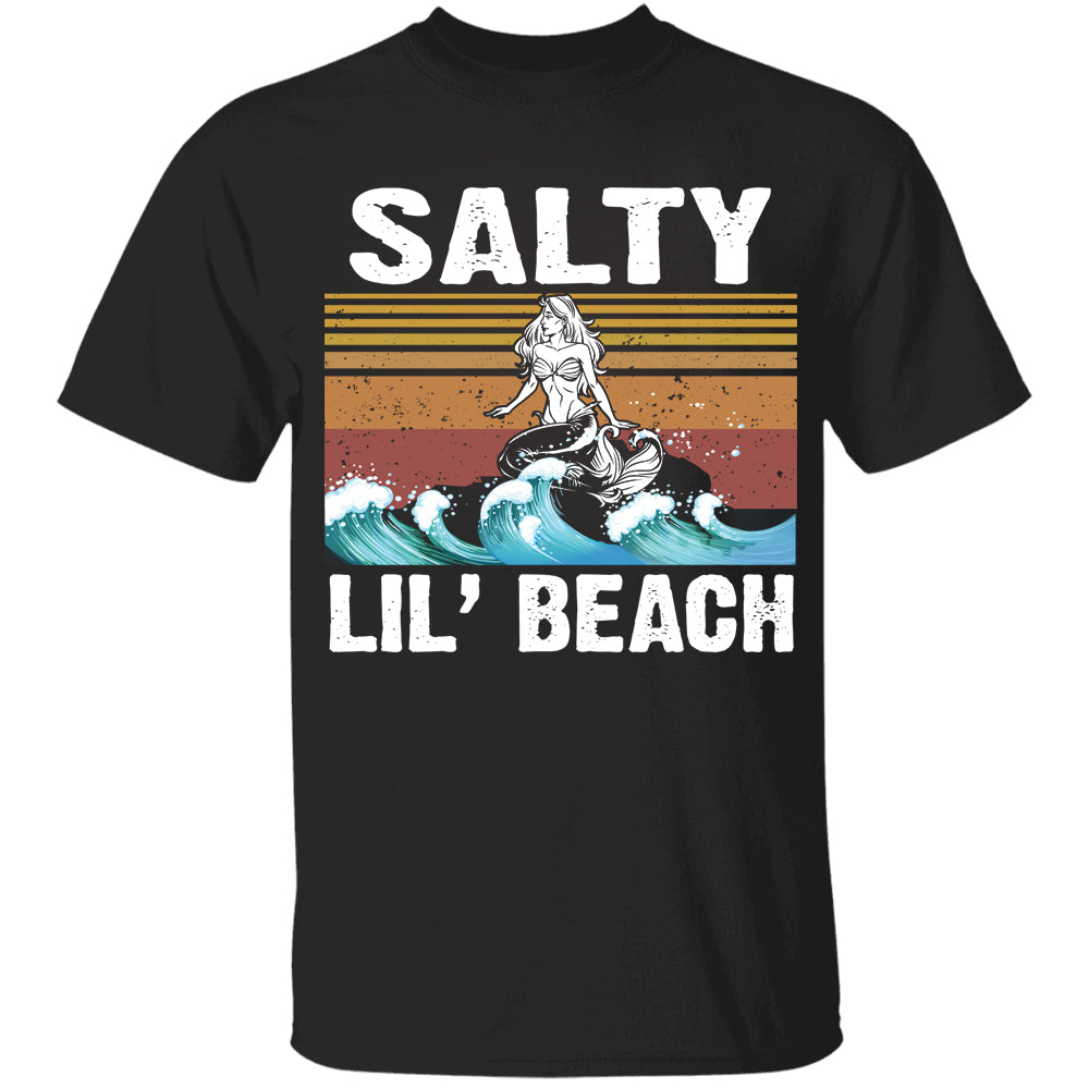 Mermaid Salty Lil’ Beach Vtg T-Shirt