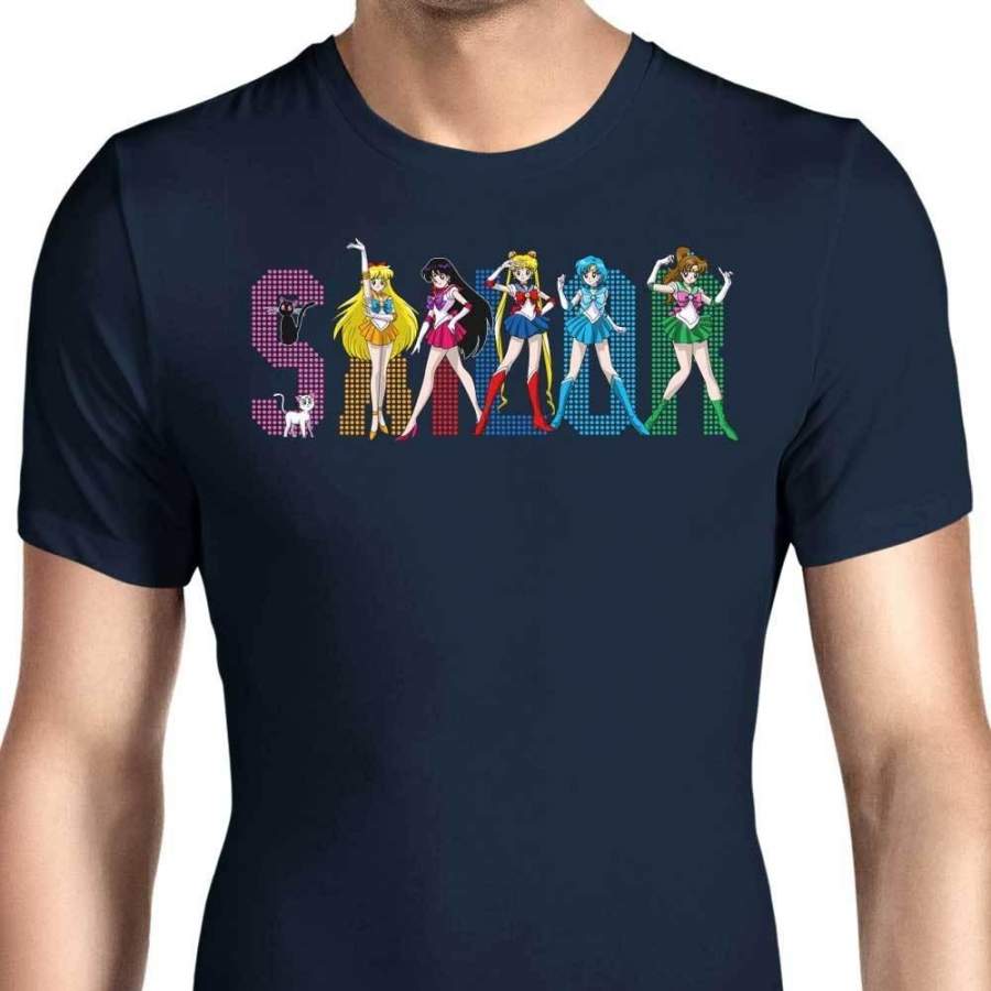 Men’s Fashion T-Shirt Sailor Moon Spice Girls Men’s T-Shirt Men Casual Shirts