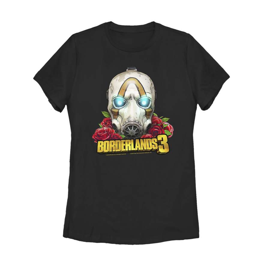 Borderlands 3 Women’s Floral Psycho Bandit Mask  T Shirt