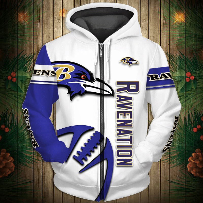 Baltimore Ravens  27 Unisex 3D Hoodie Gift For Fans