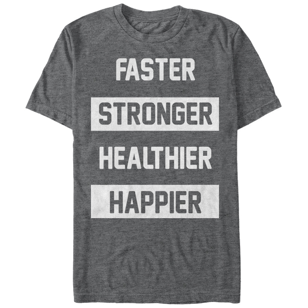 Chin Up Women’S Faster Stronger Healthier Happier  Boyfriend Tee