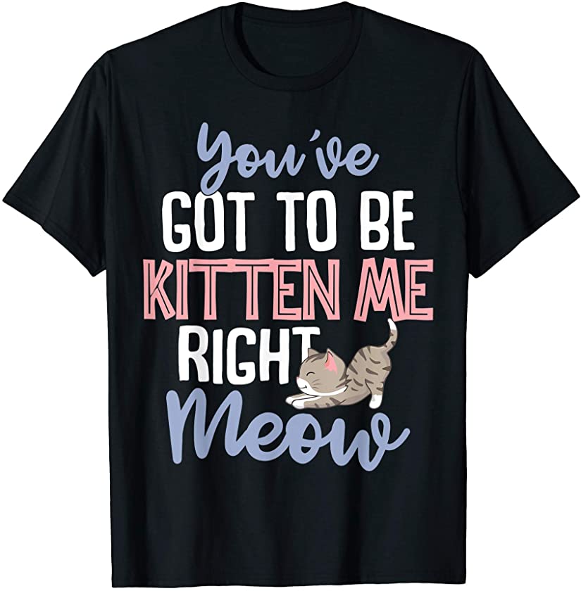 You’ve Got to Be Kitten Me Right Meow Funny Cat T-Shirt