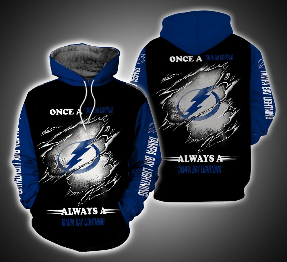 Always a Tampa Bay Lightning Fan 3D Print Hoodie