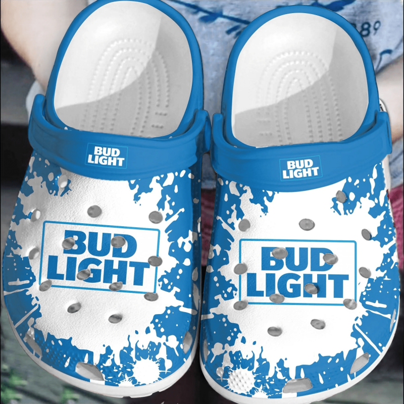 Bud Light Beer Clogs Crocs Shoes Comfortable Crocband For Men Women