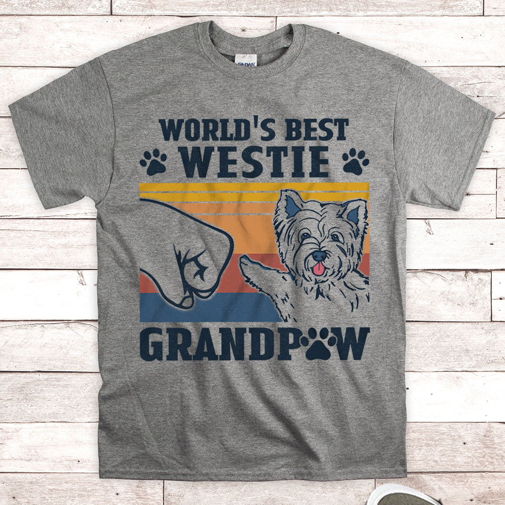 World’S Best Westie Grandpaw Shirts Gift For Westie Grandpa M0402 Nh95