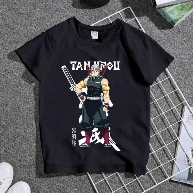 Demon Slayer Women Man T-Shirt Graphic Short Sleeve O-Neck