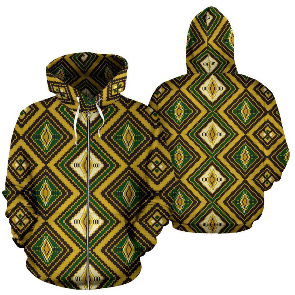 Greek Life Hoodie – Kente Zip Hoodie Noble Akokobaatan