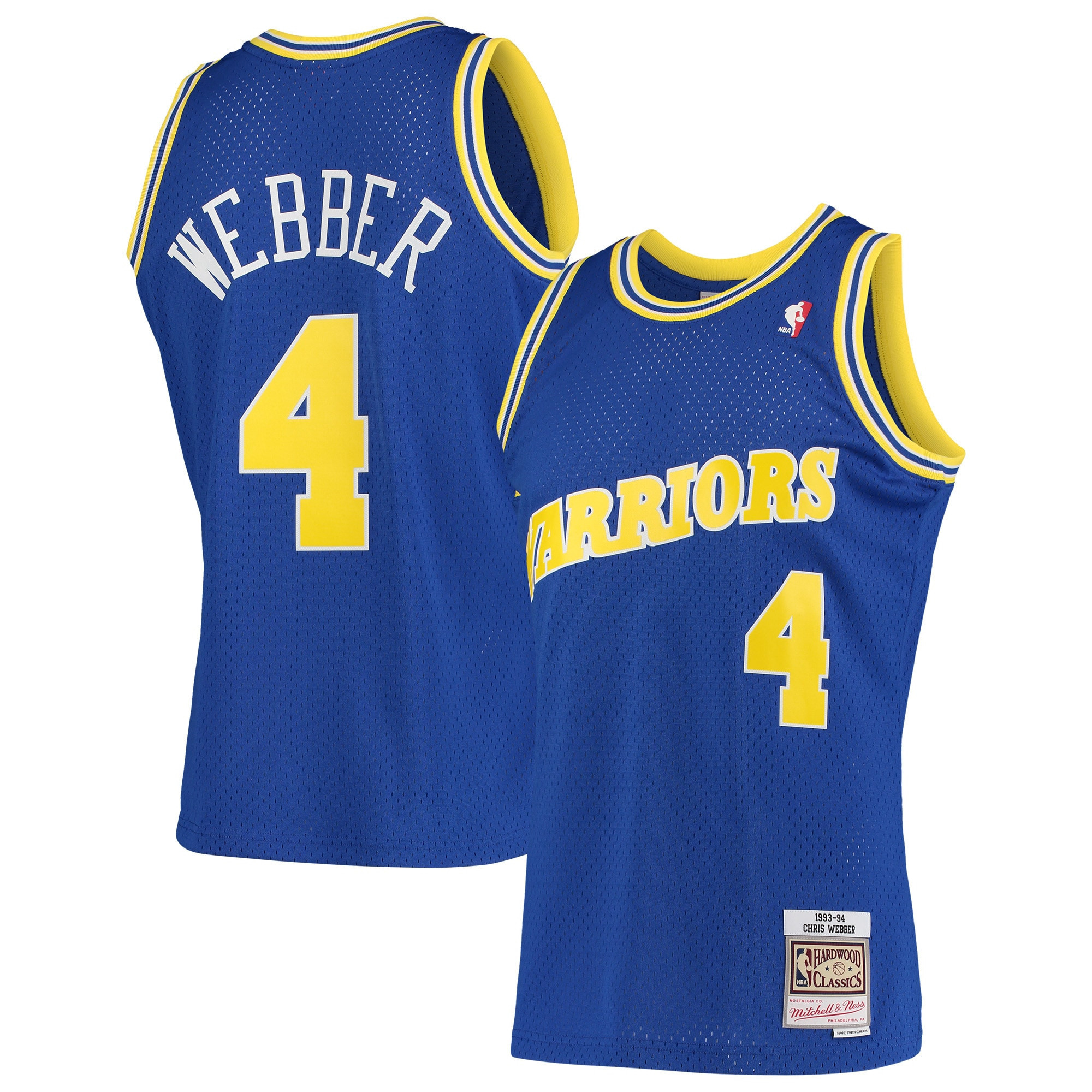 Chris Webber Golden State Warriors Mitchell & Ness Hardwood Classics 1993-94 Swingman Jersey – Royal NBA