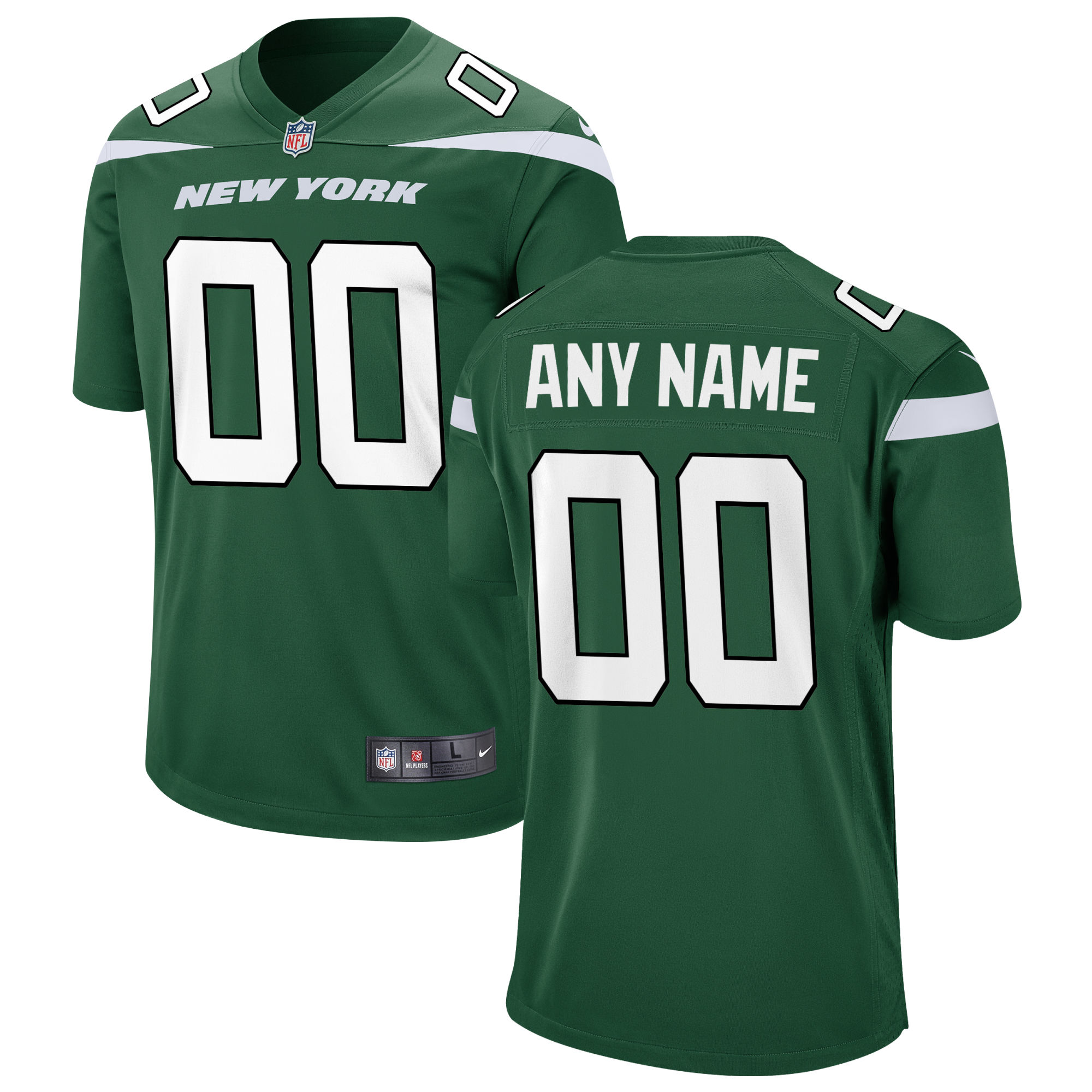 New York Jets Game Custom Jersey – Gotham Green