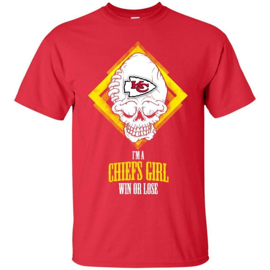 Kansas City Chiefs Girl Win Or Lose T Shirts