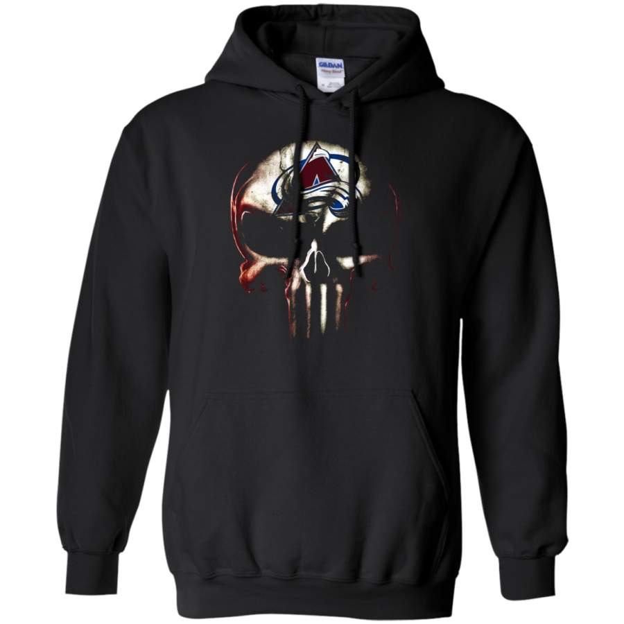 AGR Colorado Avalanche The Punisher Mashup Ice Hockey Hoodie