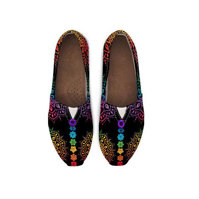 7 Chakra Mandala Casual Shoes