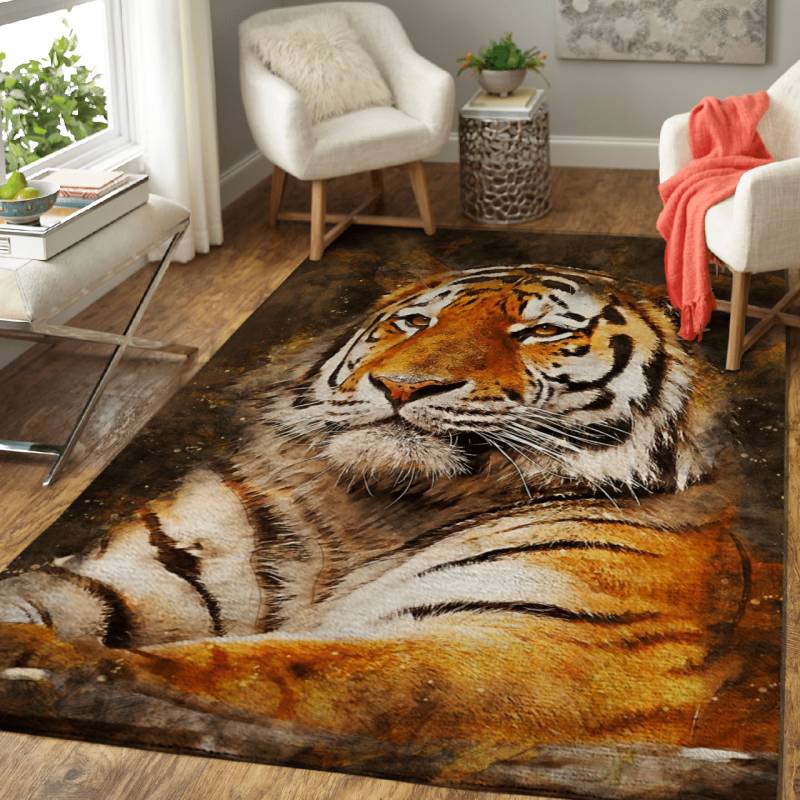 Tiger 4 – Animals Area Rug Carpet