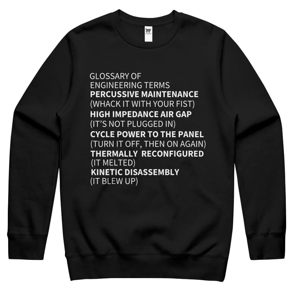 Glossary Of Engineering Terms Crewneck Sweatshirt