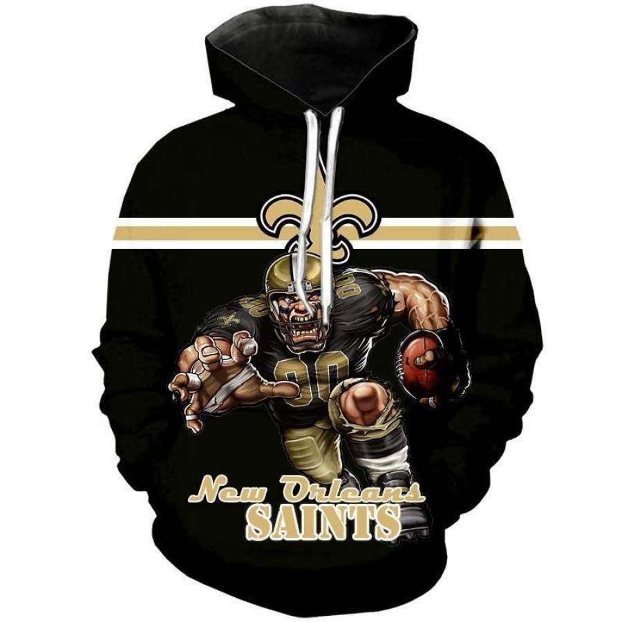 New Orleans Saints Hoodie 3D Style671 All Over Printed