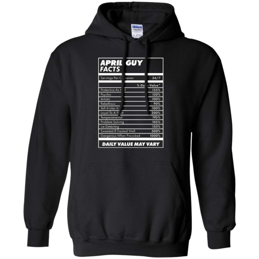 AGR April Guy Facts Daily Value May Vary Hoodie