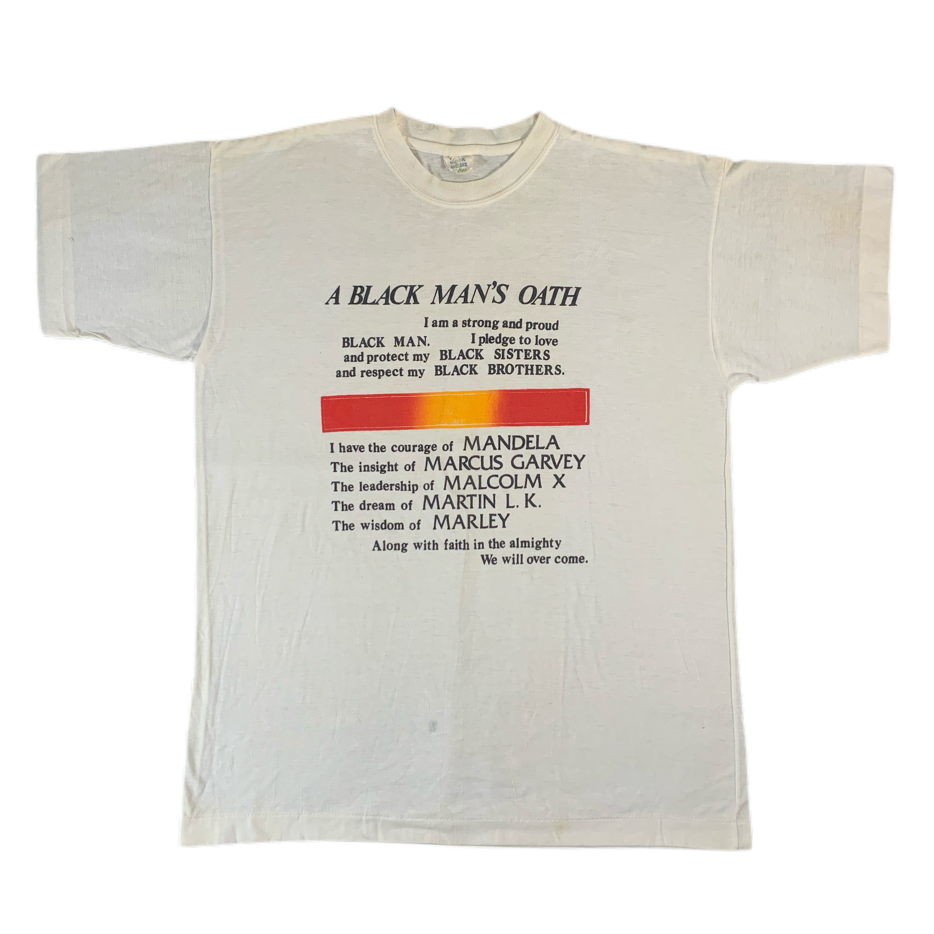 Vintage MLK Malcolm X Bob Marley Mandela Garvey “Oath” T-Shirt