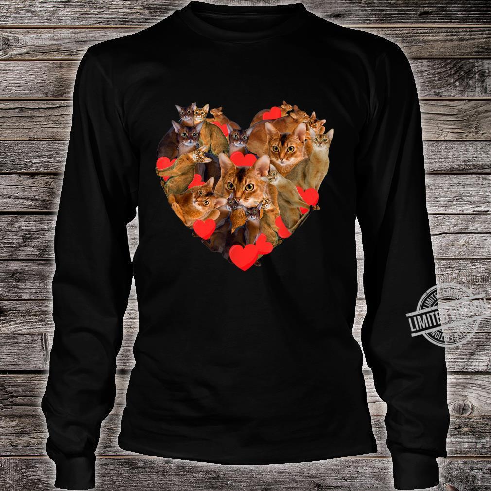 Best Hoodie  Valentine’S Day Abyssinian Cat Heart Cute Kitten Hoodie , 3D Hoodie