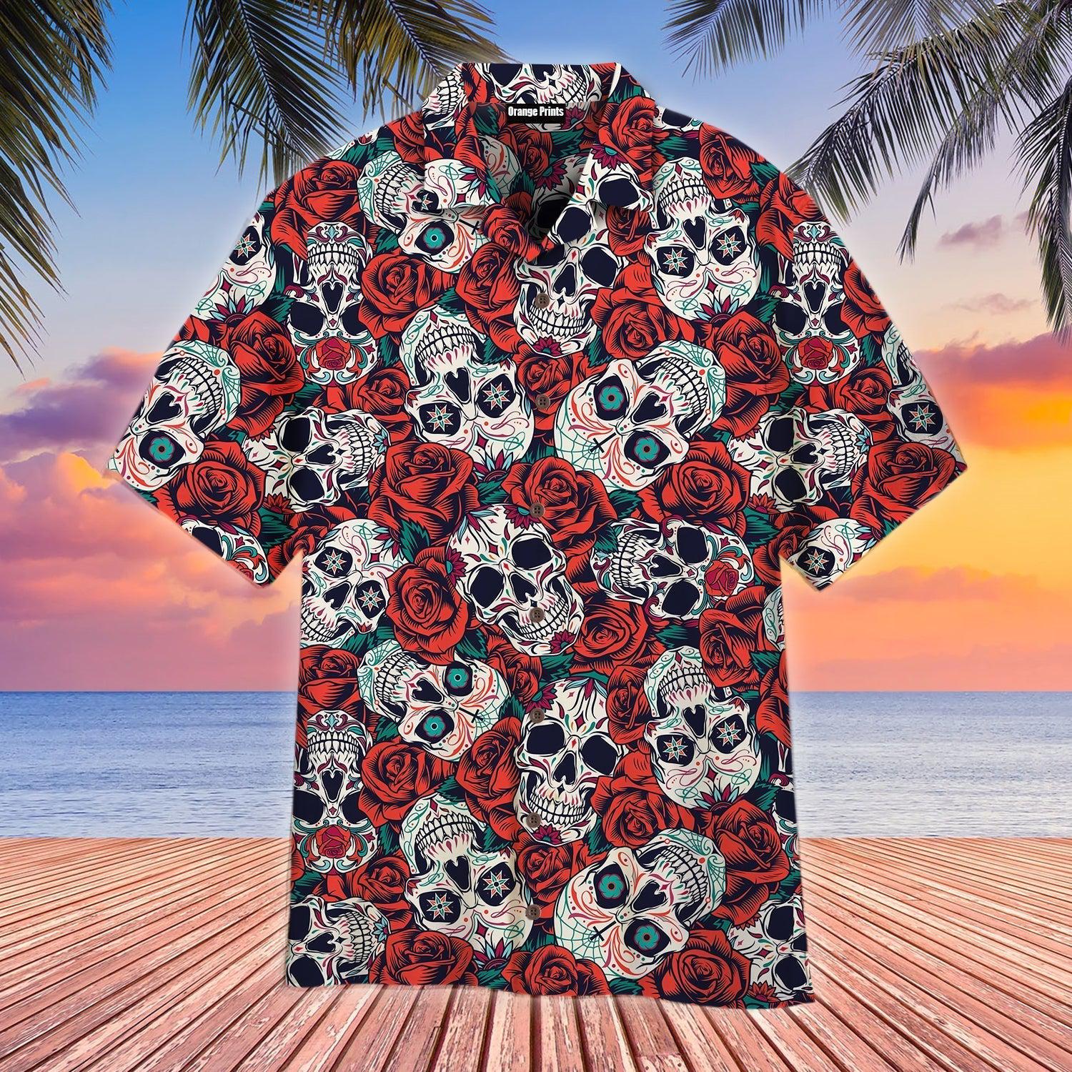 Vintage Day Of Dead Hawaii Shirt For Men Women Ha15904