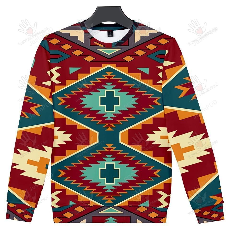 United Tribes Art Ugly Christmas Sweater, All Over Print Sweatshirt,… Ugly Sweater Christmas Gift