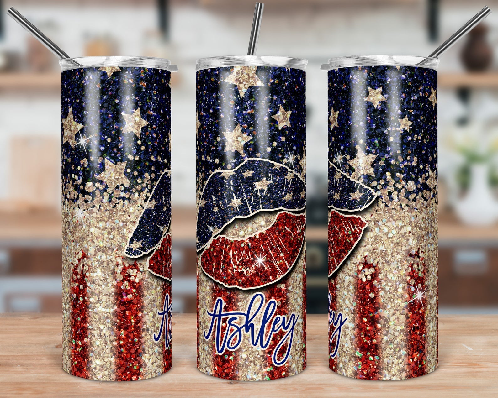 4Th Of July Gift Personalized 20Oz Skinny Tumbler