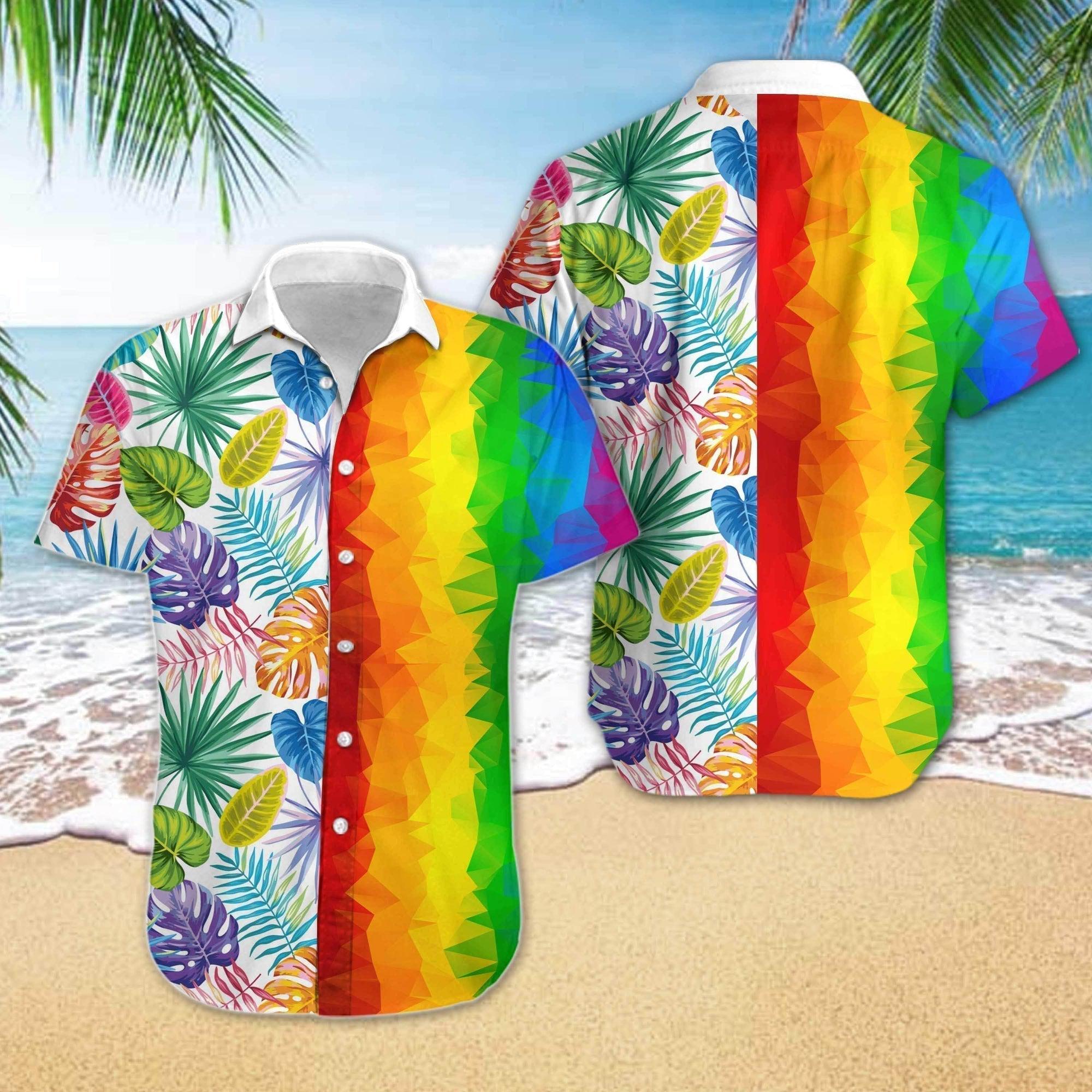 Lgbt Low Poly Hawaii Shirt For Men And Women Ha22692