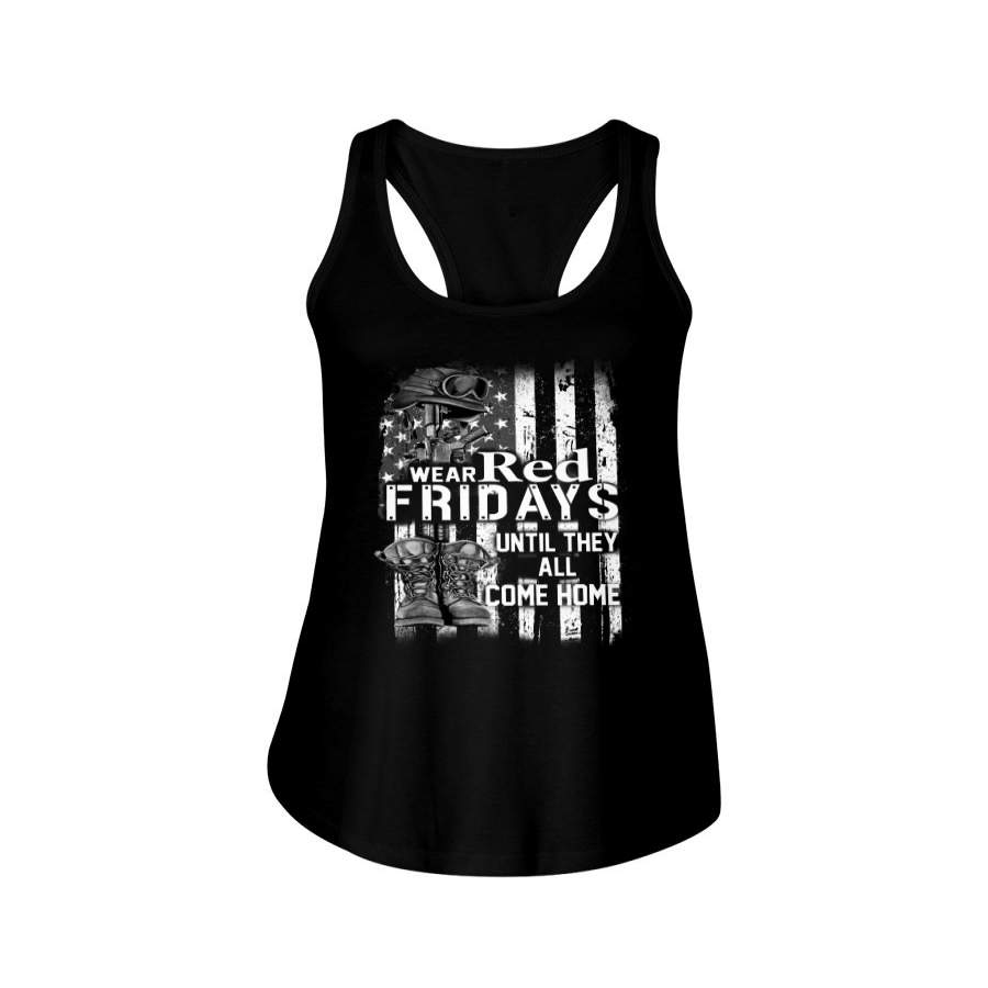 We Are Red Fridays Veteran Shirt Ladies Flowy Tank