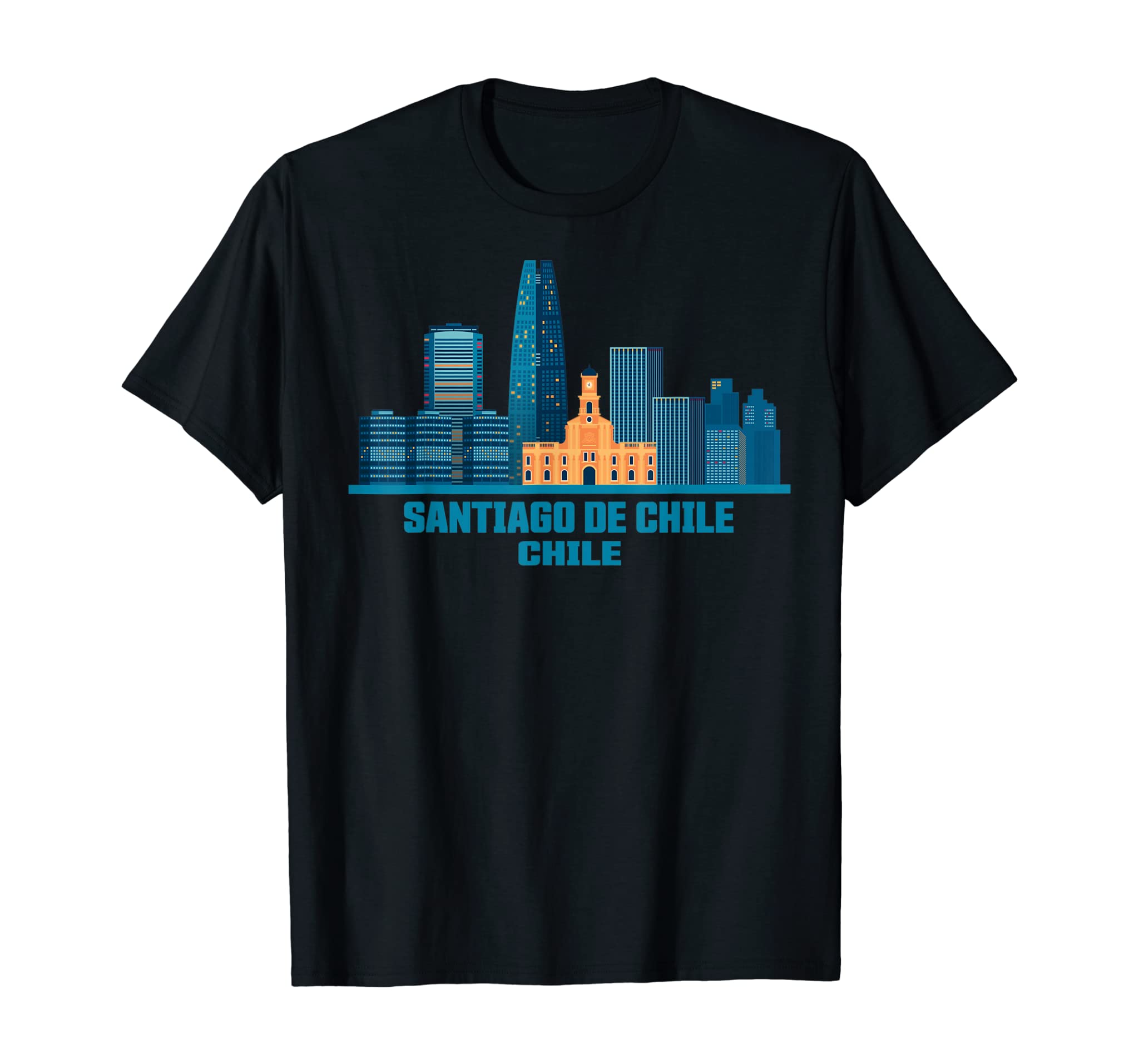 Santiago De Chile Skyline South America Gift South Americans T-Shirt