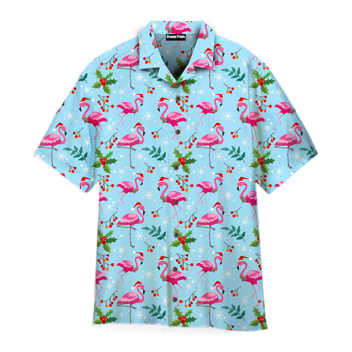 Pink Flamingo Merry Christmas Aloha Hawaii Shirts For Men Women Ha3219