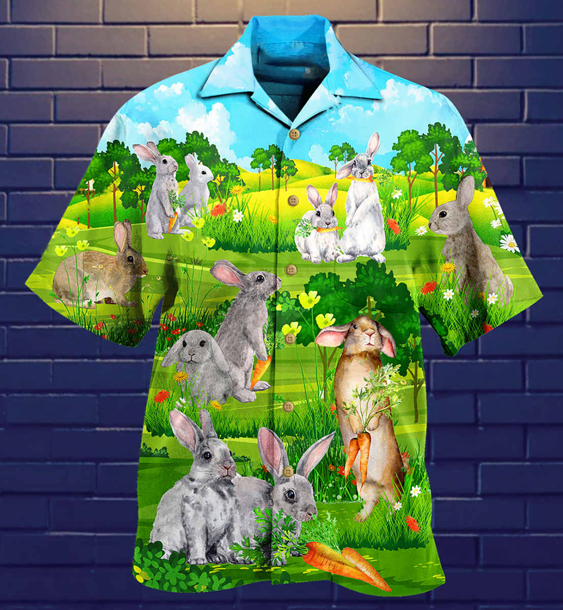 Rabbit Animals Love Carrot Limited Edition Hawaiian Shirt