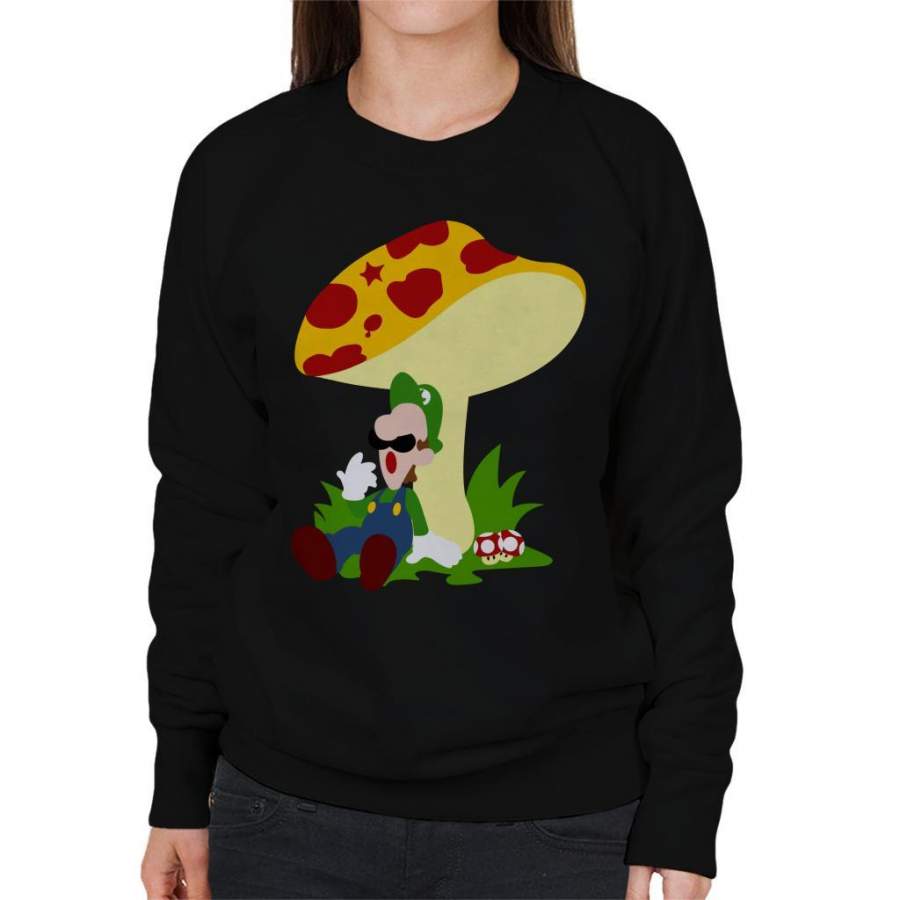 Super Mario Luigi Relaxing Time Women’s Sweatshirt