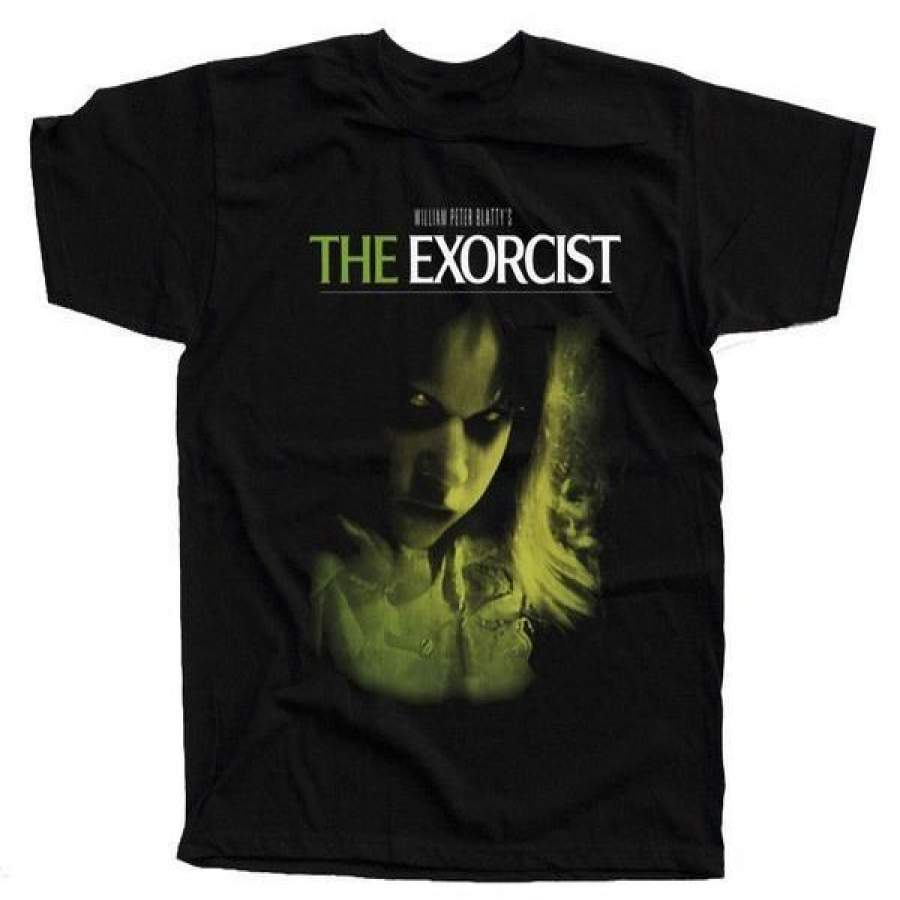 The Exorcist V6, W.friedkin, Movie Poster 1973,  (black) Men’s Fashion Short Sleeves Cotton   T-shirt