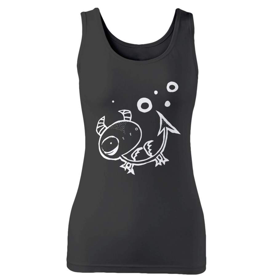 Cute Dragon With Moons Woman’s Tank Top