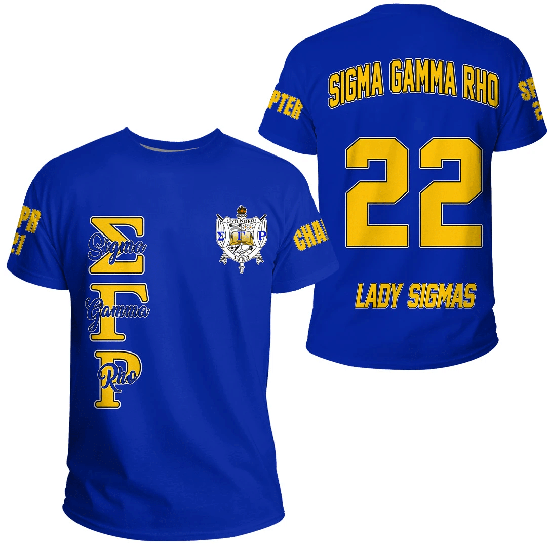 Sorority Tshirt – Personalized Sigma Gamma Rho Blue Tshirt