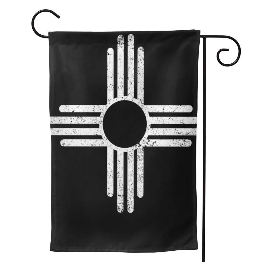 2 Pcs Garden Flag Vintage New Mexico Flag Symbol Horizontal Poster 12.5″x18″ -Mothers Day, Birthday Gifts for Mom, Dad, Wife, Husband, Daughters, Grandma, Friends