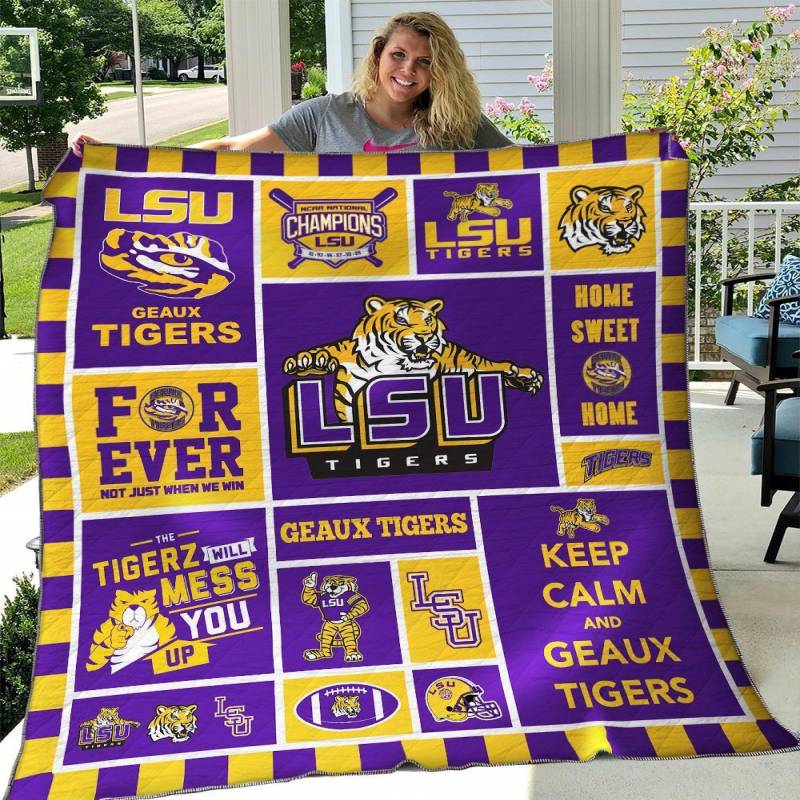 B270509 Quilt Blanket Lsu Tigers – LL