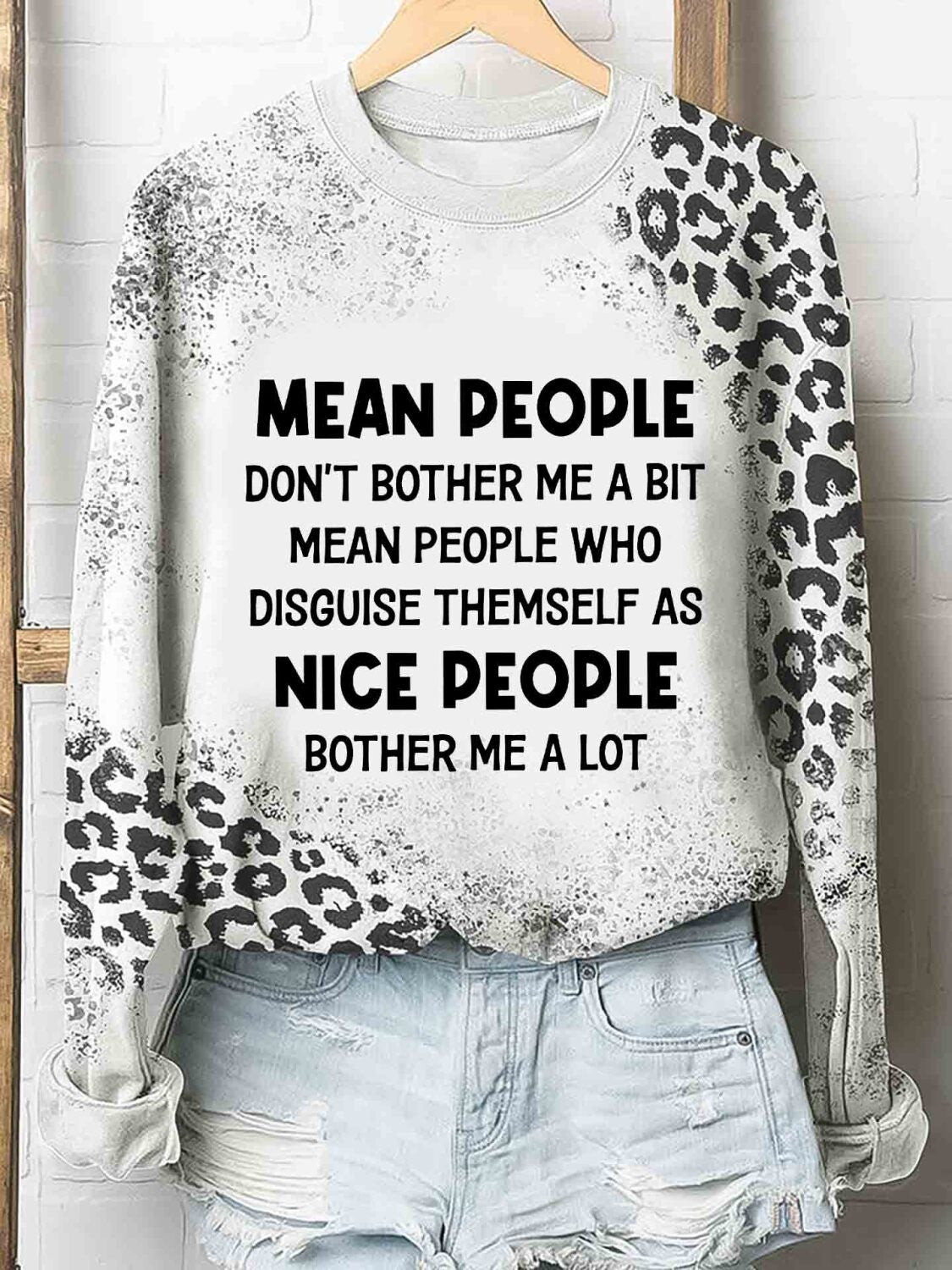 Nice People Bother Me A Lot Tshirt 3D Hoodie – Leopard Funny Shirt All Over Print For Women Men